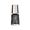 Silver on Black Nail Polish